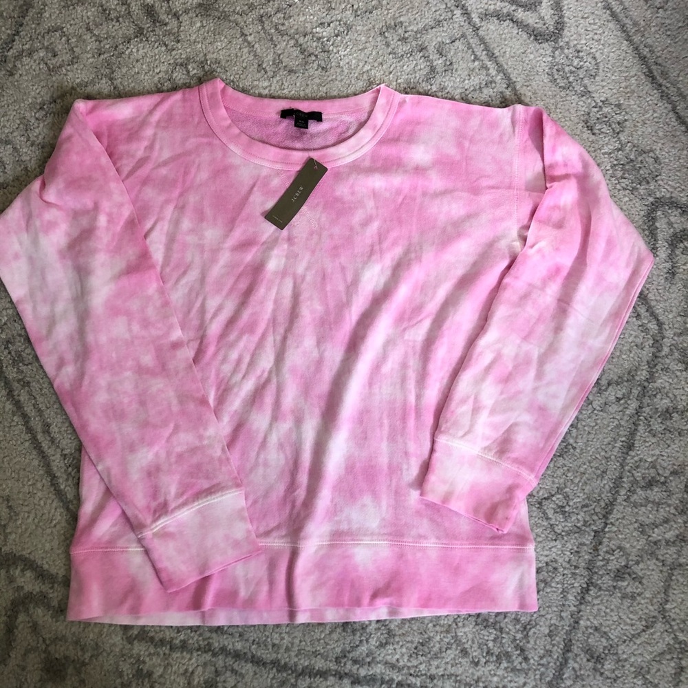 J Crew Tie-dyed boyfriend sweatshirt
